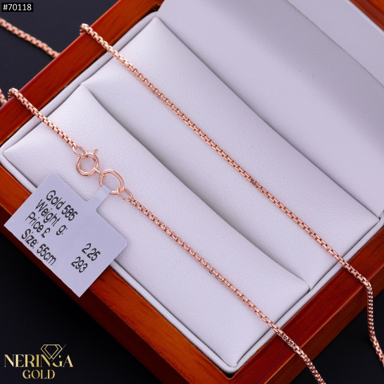 Rose gold chain #70118