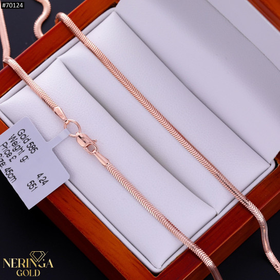 Rose gold chain #70124