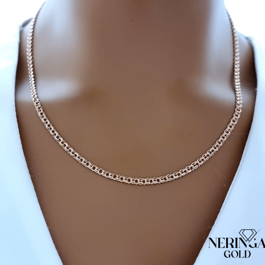 Rose gold full-bodied necklace #70127