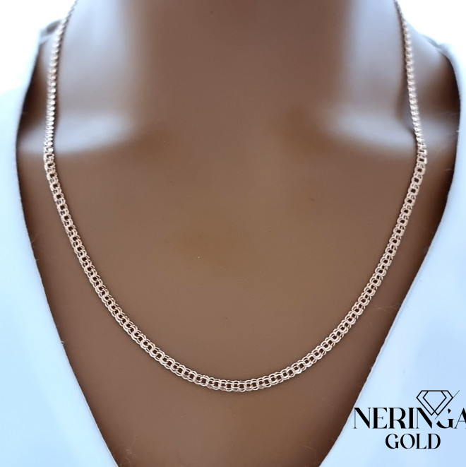 Rose gold full-bodied necklace #70129