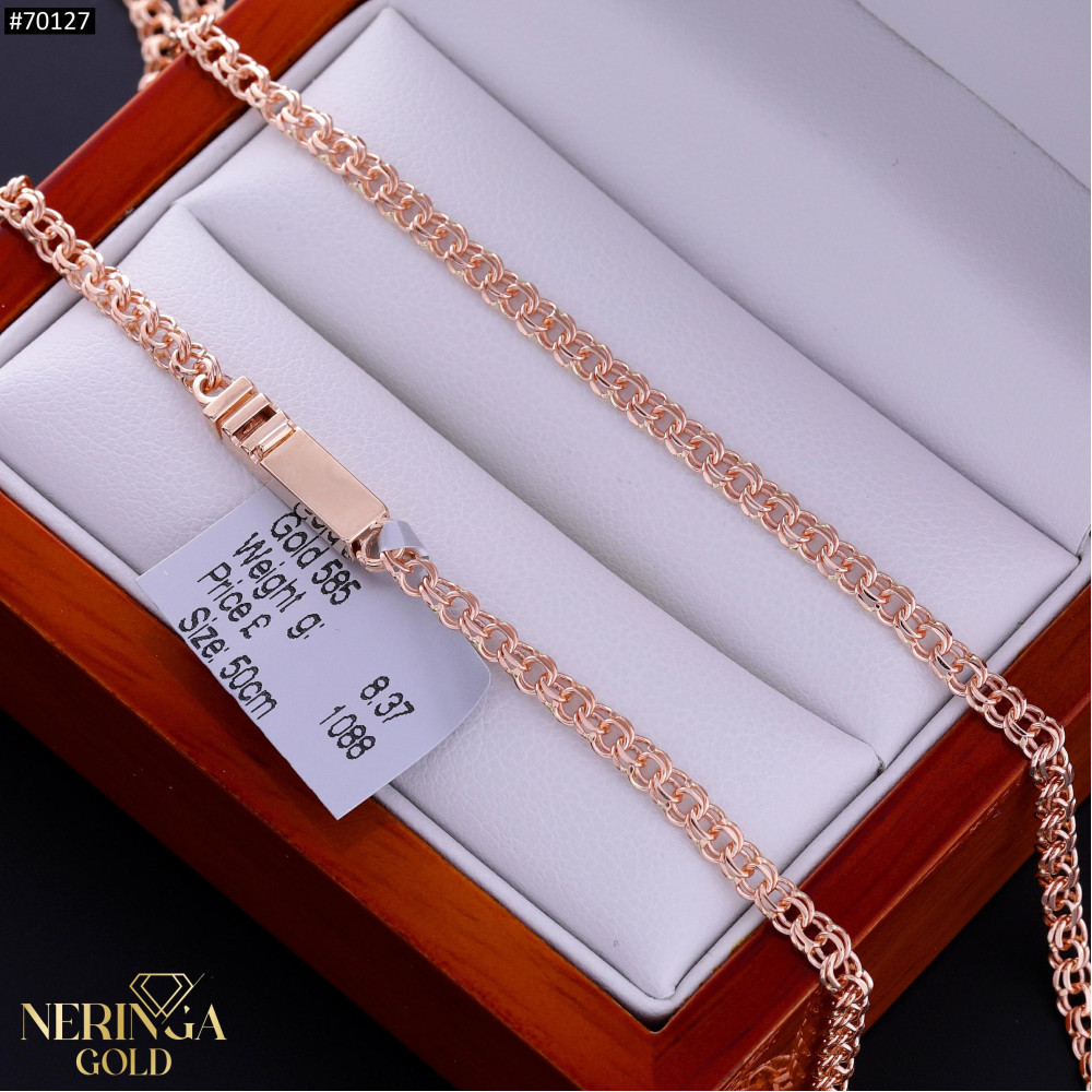 Rose gold full-bodied necklace #70127