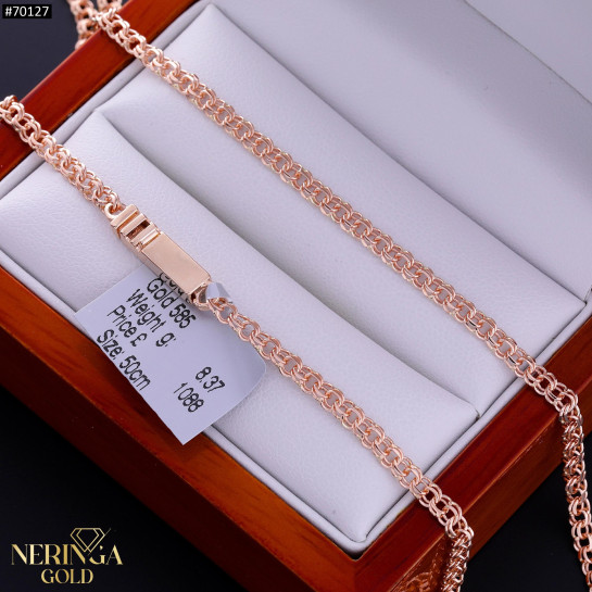 Rose gold full-bodied necklace #70127