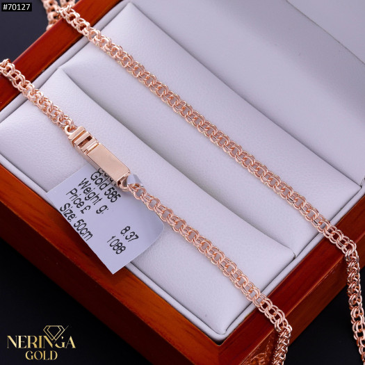 Rose gold full-bodied necklace #70127