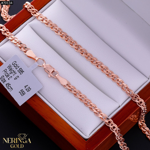 Rose gold chain #70134