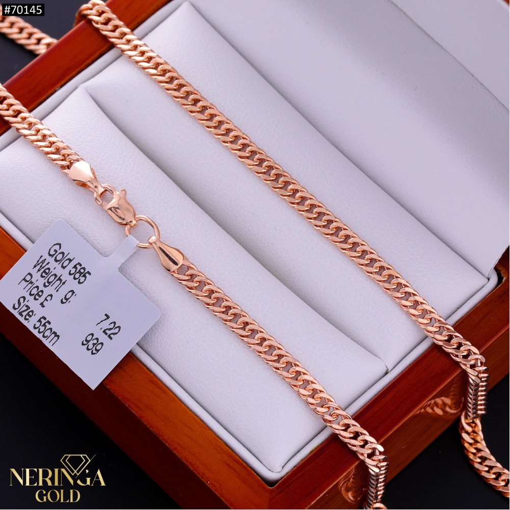 Rose gold chain #70145