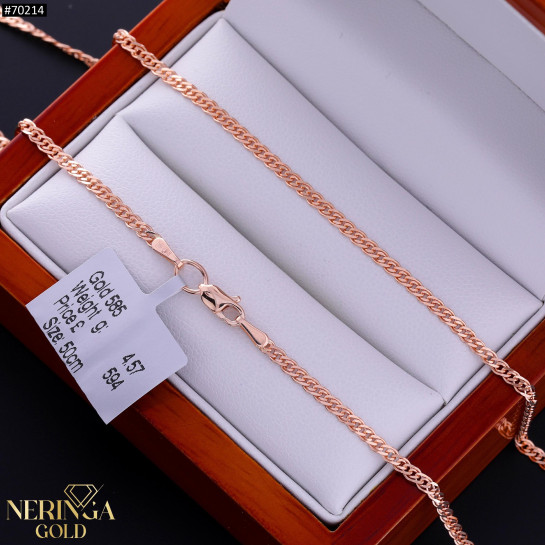 Rose gold full-bodied necklace #70214