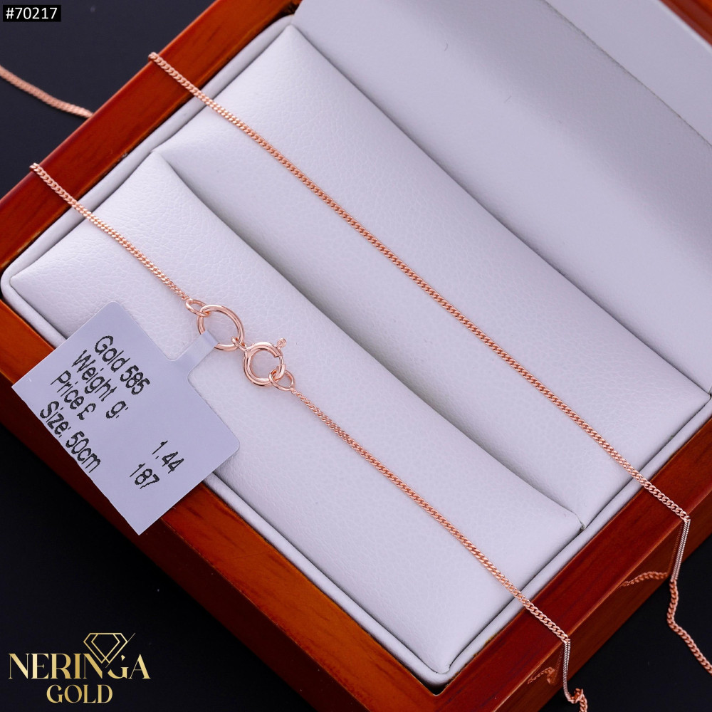 Rose gold full-bodied necklace #70217