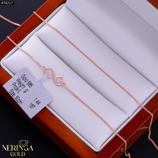 Rose gold full-bodied necklace #70217