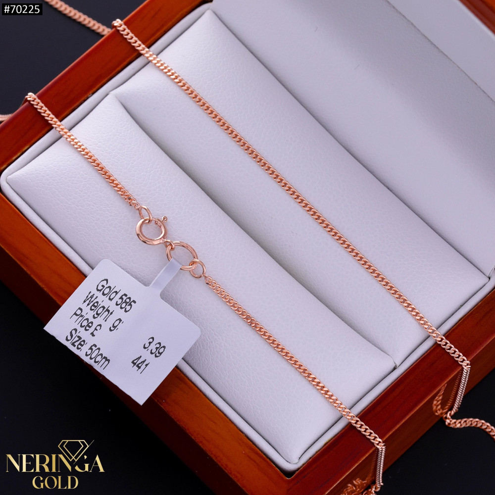 Rose gold full-bodied necklace #70225