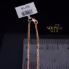 Rose gold full-bodied necklace #70219