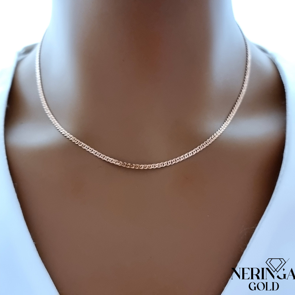 Rose gold full-bodied necklace #70215