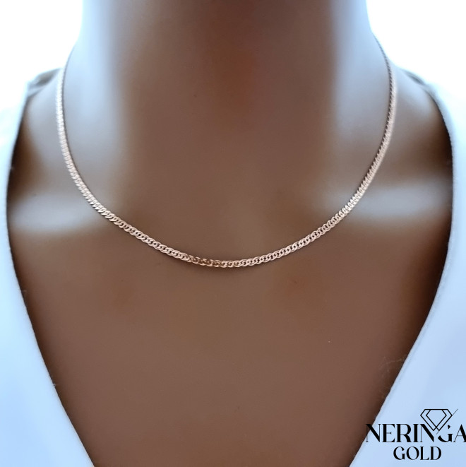 Rose gold full-bodied necklace #70215