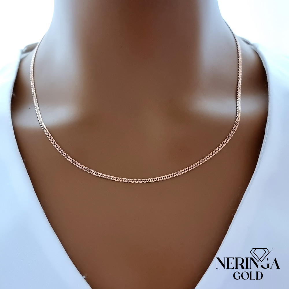 Rose gold full-bodied necklace #70214