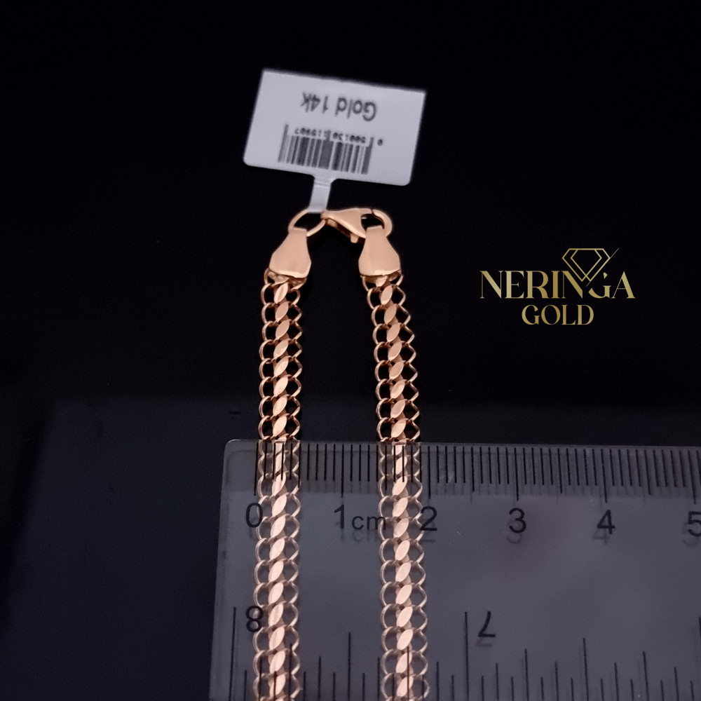 Rose gold full-bodied necklace #70212
