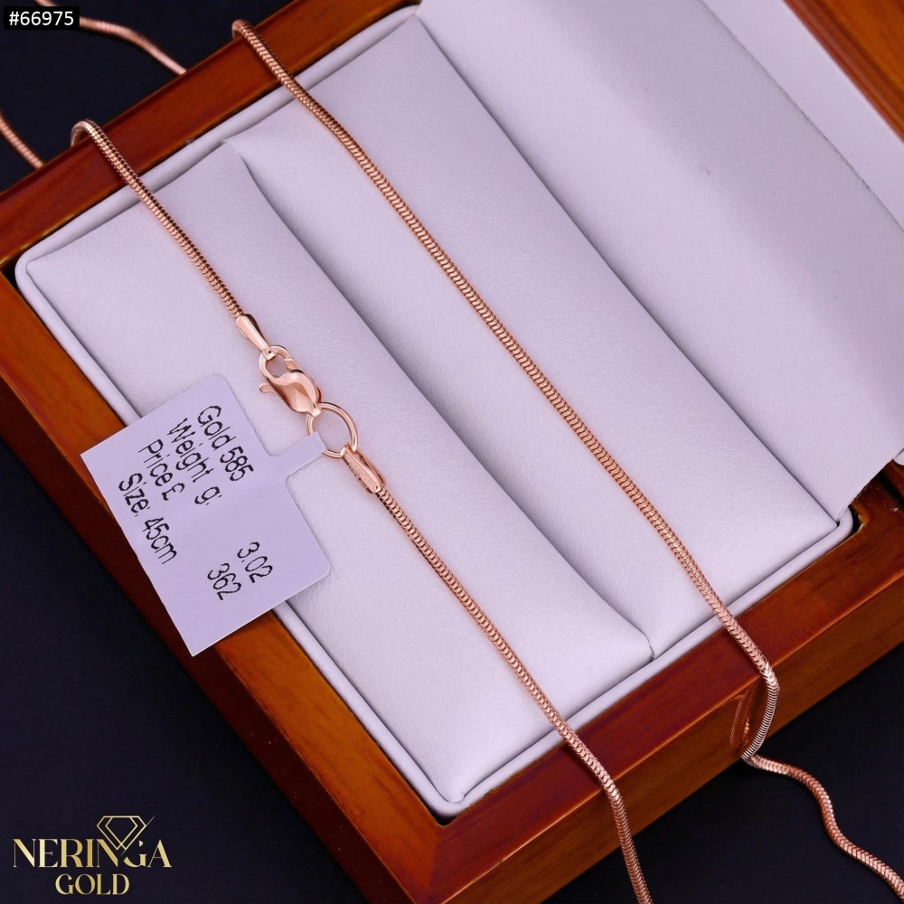 Rose gold chain #66975