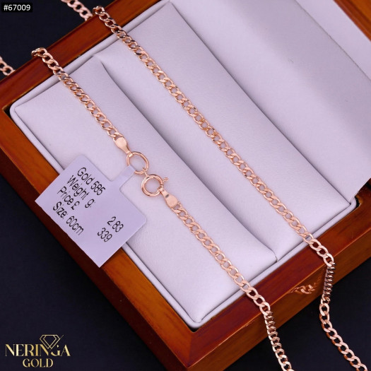 Rose gold chain #67009