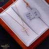 Rose gold necklace set #67860