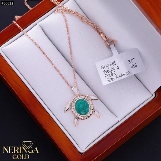 Rose gold necklace set #66622