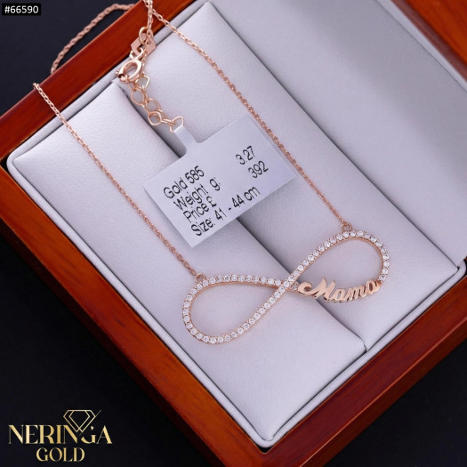 Rose gold necklace set #66590