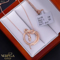 Rose gold necklace set #66605