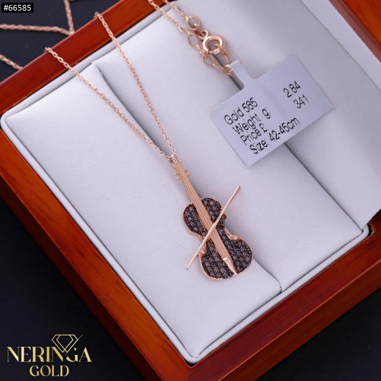 Rose gold necklace set #66585