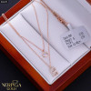 Rose gold necklace set #66655