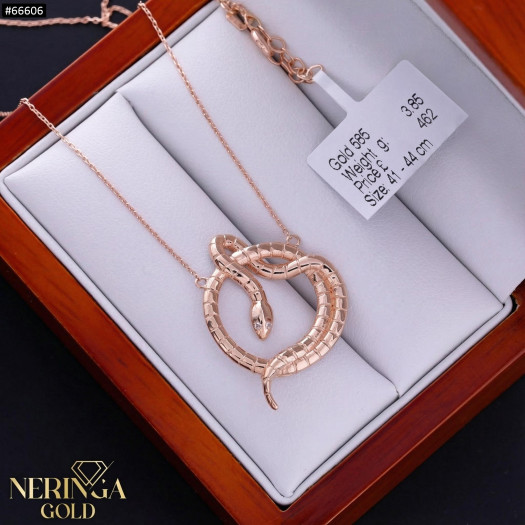 Rose gold necklace set #66606