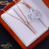 Rose gold necklace set #66633