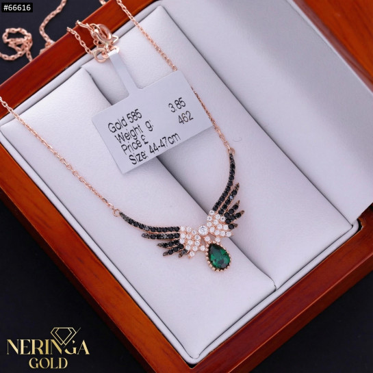 Rose gold necklace set #66616
