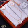 Rose gold necklace set #66646