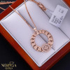Rose gold necklace set #66642
