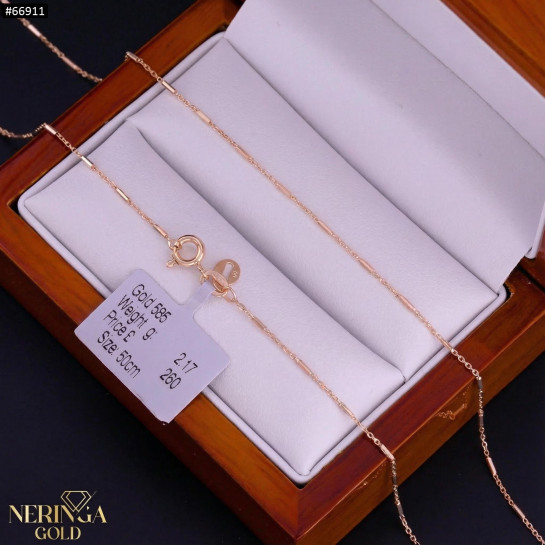 Rose gold full-bodied necklace #66911