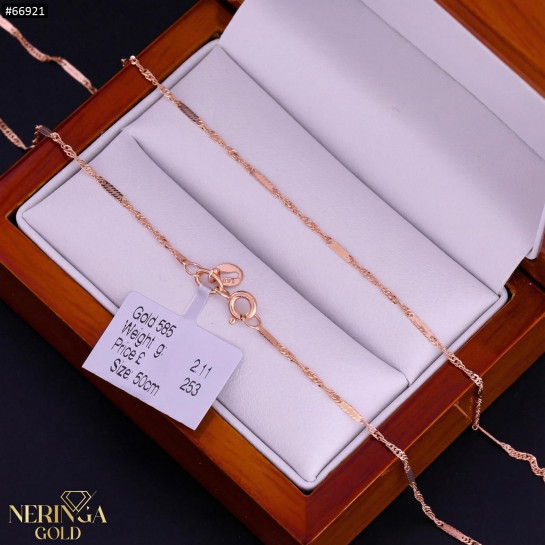 Rose gold full-bodied necklace #66921