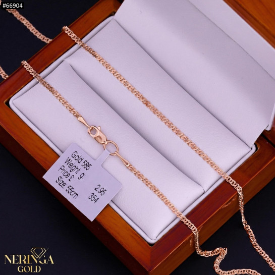 Rose gold full-bodied necklace #66904