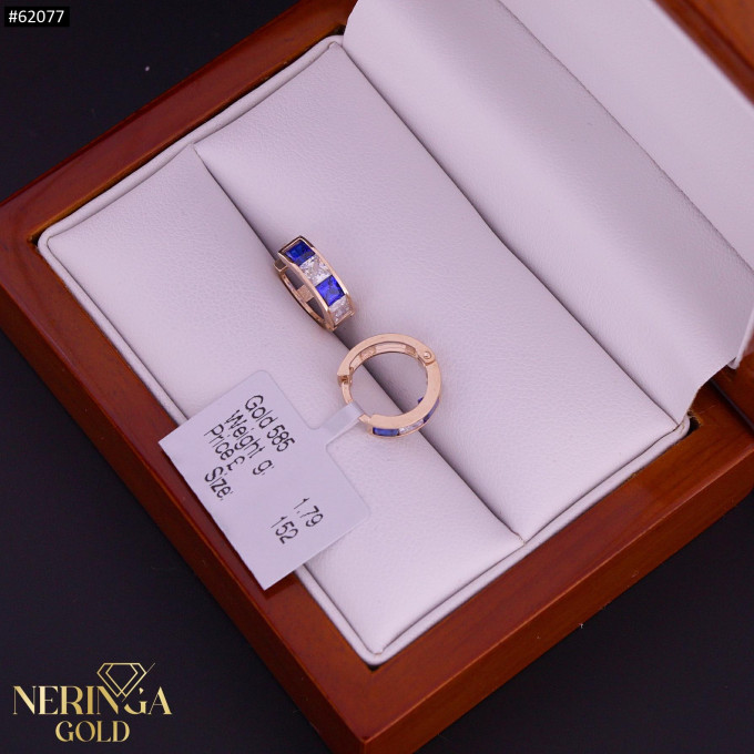 Rose gold children earrings #62077