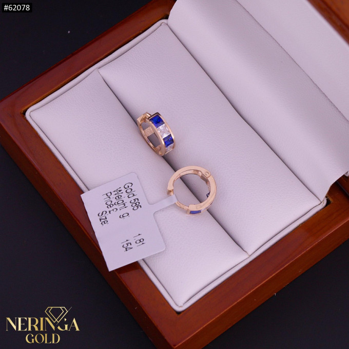 Rose gold children earrings #62078