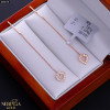 Rose gold earring #68078