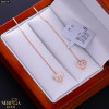 Rose gold earring #68079