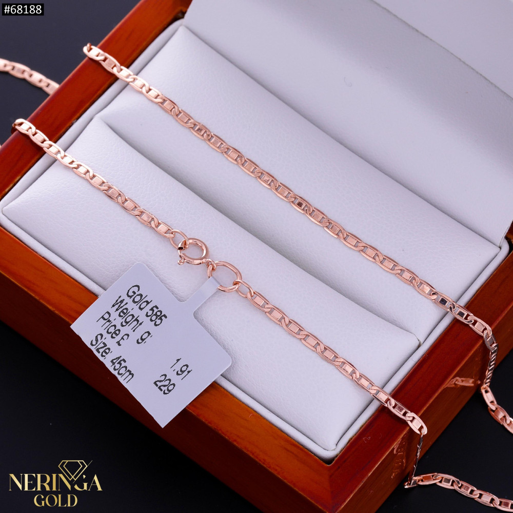 Rose gold chain #68188