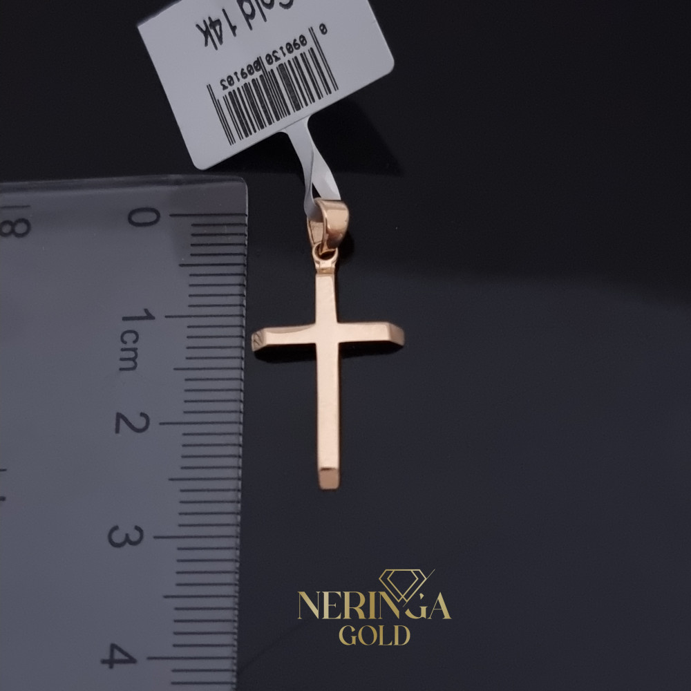 Rose gold cross pendant #69281