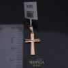 Rose gold cross pendant #69290