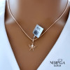 Rose gold angel pendant #69298