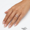 Rose gold women's ring #64938