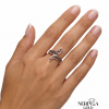Rose gold women's ring #64976