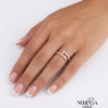 Rose gold women's ring #64930