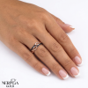 Rose gold women's ring #64918