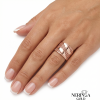 Rose gold women's ring #64949