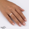 Rose gold women's ring #64916