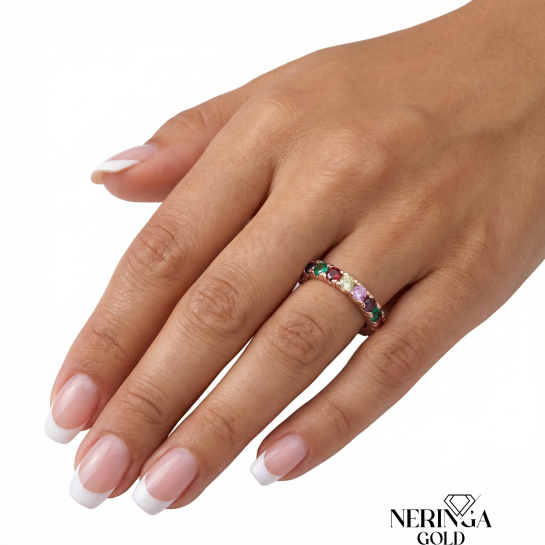 Rose gold women's ring #65264