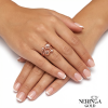 Rose gold women's ring #65004